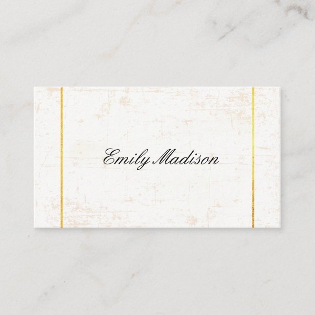 Carte De Visite Grunge / Gold Triage (Devant)