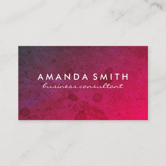 Carte De Visite Grunge Gras (Devant)