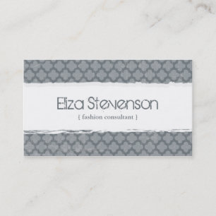 Carte de visite grunge gris de consultant en