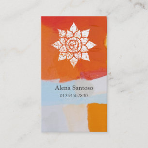 Carte De Visite Grunge Mandala