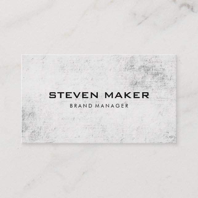 Carte De Visite Grunge minimaliste (Devant)