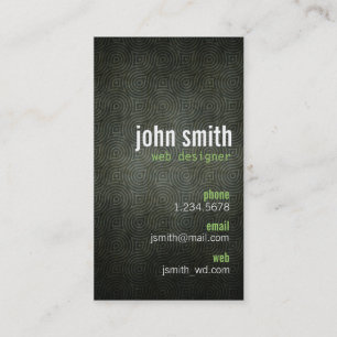 Carte De Visite Grunge moderne