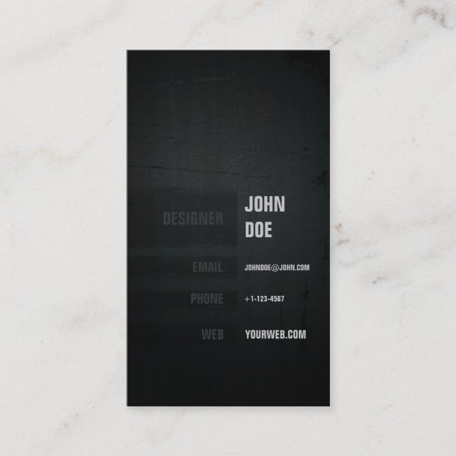 Carte De Visite Grunge & Urban (Devant)