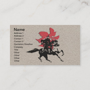 Carte De Visite Guerrier samouraï