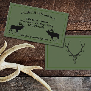 Carte De Visite Guide de chasse en plein air Service professionnel