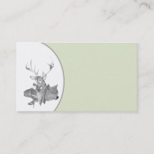 Carte De Visite Guide de chasse et entreprise de taxidermie