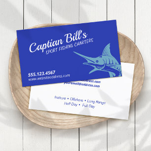 Carte De Visite Guide de pêche, pêcheur professionnel