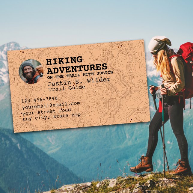 Carte De Visite Guide de piste randonnée (Créateur téléchargé)