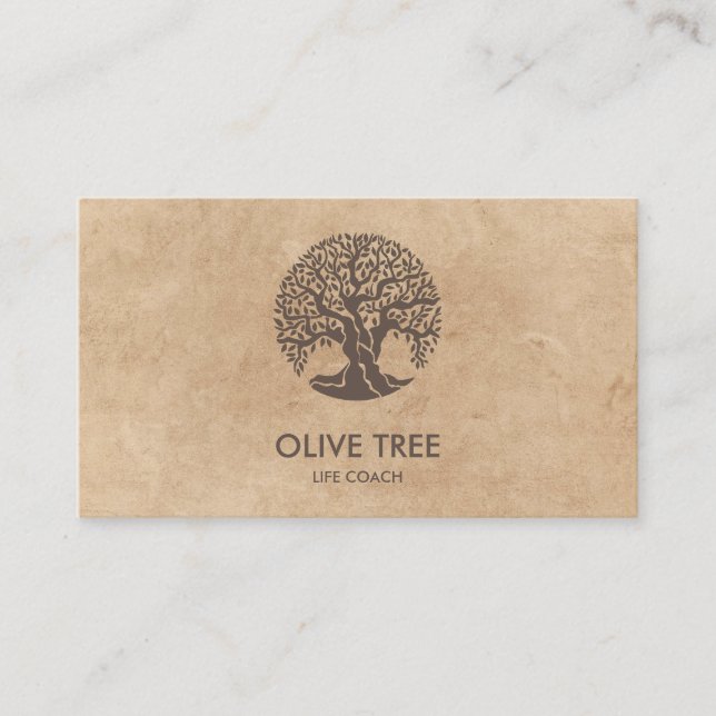 Carte De Visite guide de vie arbre de vie yoga bien-être (Devant)