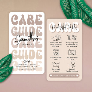 Carte De Visite Guide d'instructions pour la prise en charge du ta