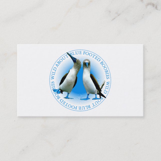 Carte De Visite Guide d'observation d'oiseaux - Boobies aux pieds  (Devant)
