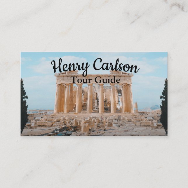Carte De Visite Guide touristique Agent de voyage Turquoise (Devant)