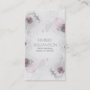 Carte De Visite Guirlande florale de plume de Boho d'aquarelle