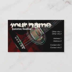 CARTE DE VISITE GUITAR "Redtrax"