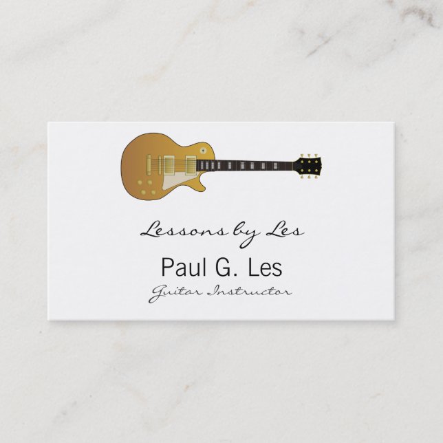 Carte De Visite Guitare (Devant)