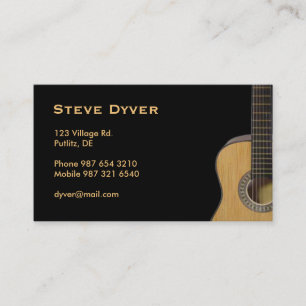 Carte De Visite Guitare