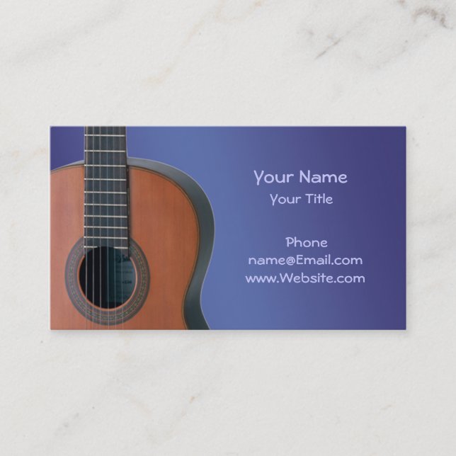 Carte De Visite  Guitare (Devant)