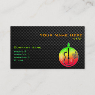 Carte De Visite Guitare acoustique lisse