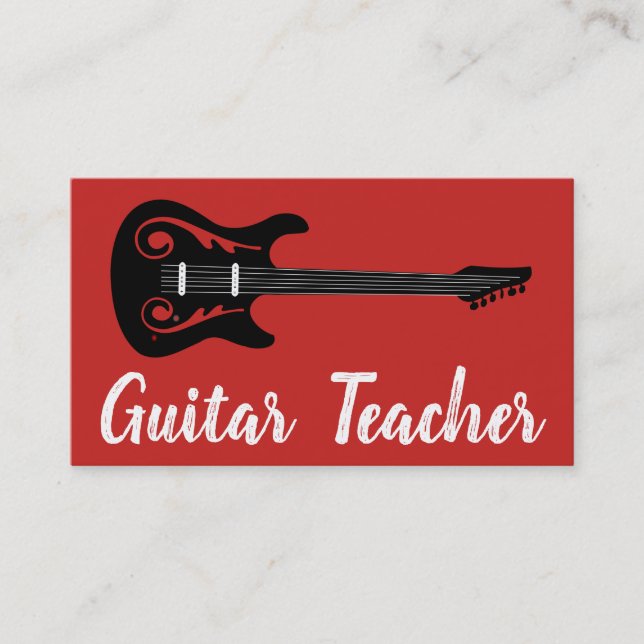 Carte De Visite Guitare de Beantown (Devant)