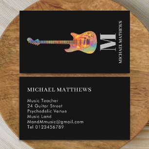 Carte De Visite Guitare enseignant sur mesure