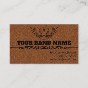 Carte De Visite Guitare Personnalisée Pays Musique Western Musiqu