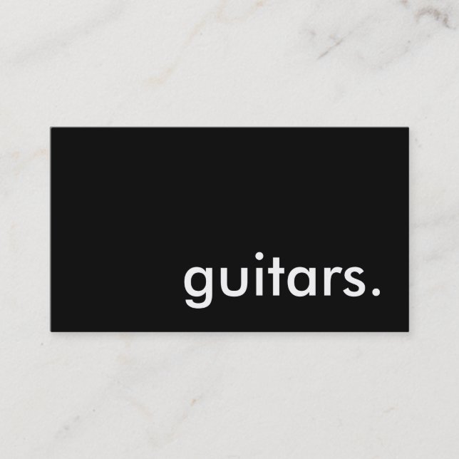 Carte De Visite guitares. (Devant)