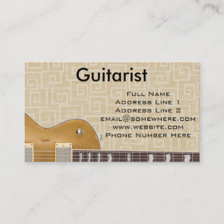 Carte De Visite Guitariste