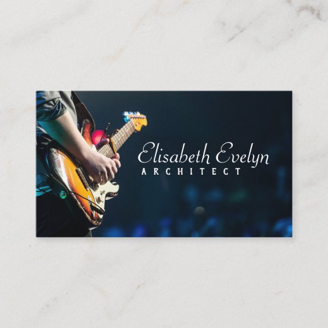 Carte De Visite guitariste de concert public (Devant)