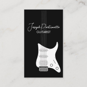 Carte De Visite Guitariste Musique de Guitare