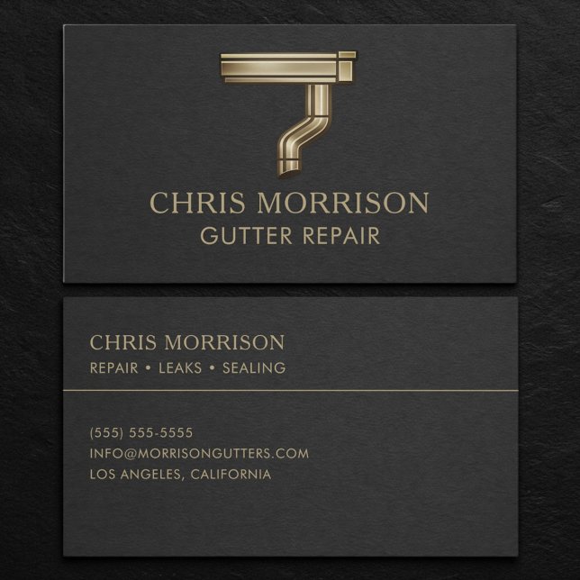 Carte De Visite Gutter Repair Business Card (Créateur téléchargé)