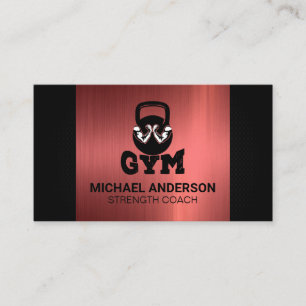 Carte De Visite Gym Flex Logo Kettle Bell Forme physique