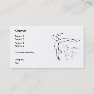 Carte De Visite Gymnastique