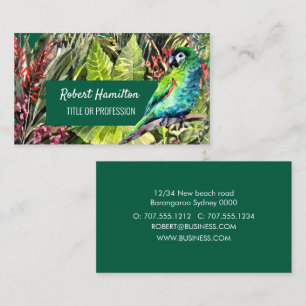 Carte De Visite Hahn´s Macaw perroquet aquarelle peinture