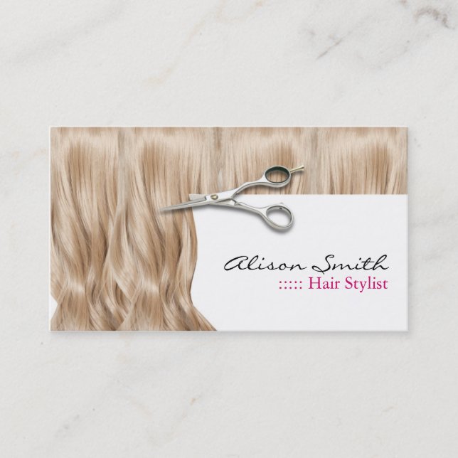 Carte De Visite Hair Stylist Business Card (Devant)