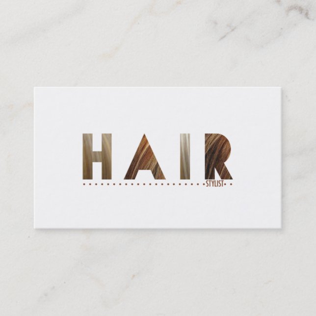 Carte De Visite Hair Stylist (Prix du meilleur aujourd'hui) (Devant)