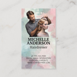 Carte De Visite Hairstyliste professionnel Création d'Updo