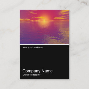 Carte De Visite Half&Half Photo 0199 - Sunrise Sunset