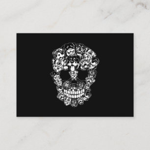 Carte De Visite Halloween Costume crâne Rottweiler Amoureux de le