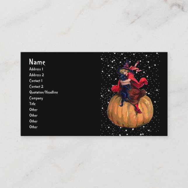 Carte De Visite Halloween : La frontière finale (Devant)
