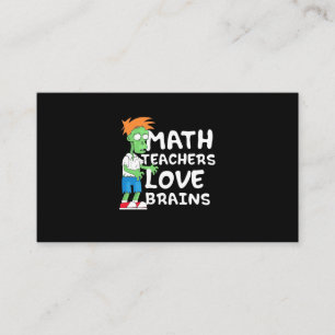 Carte De Visite Halloween Math enseignant amour