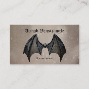 Carte De Visite Halloween Vampire Bat