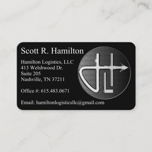 Carte De Visite Hamilton Logistics 1 (Devant)