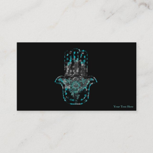 Carte De Visite Hamsa Flower Life (Devant)