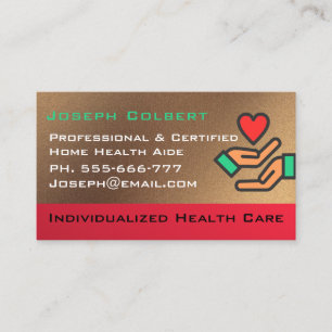 Carte De Visite Handicap Homecare Soins infirmiers Coeur de la mai