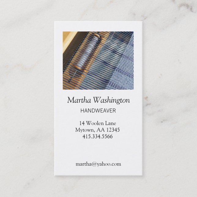Carte De Visite Handweaver (Devant)