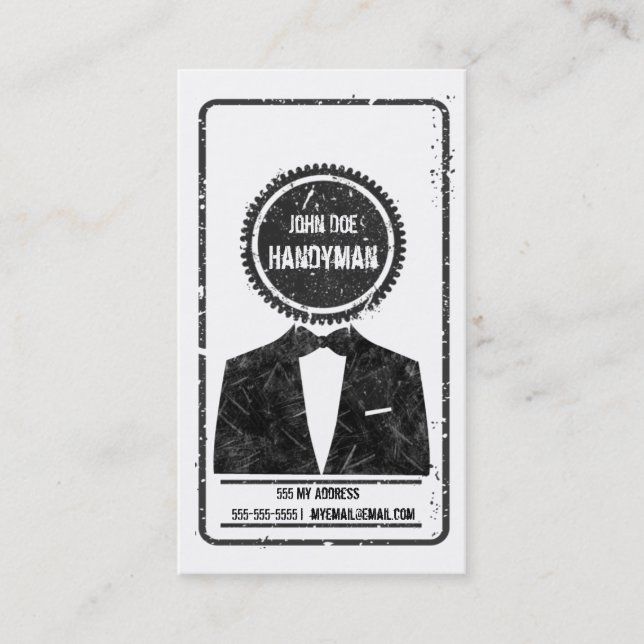 Carte de visite Handyman (Devant)