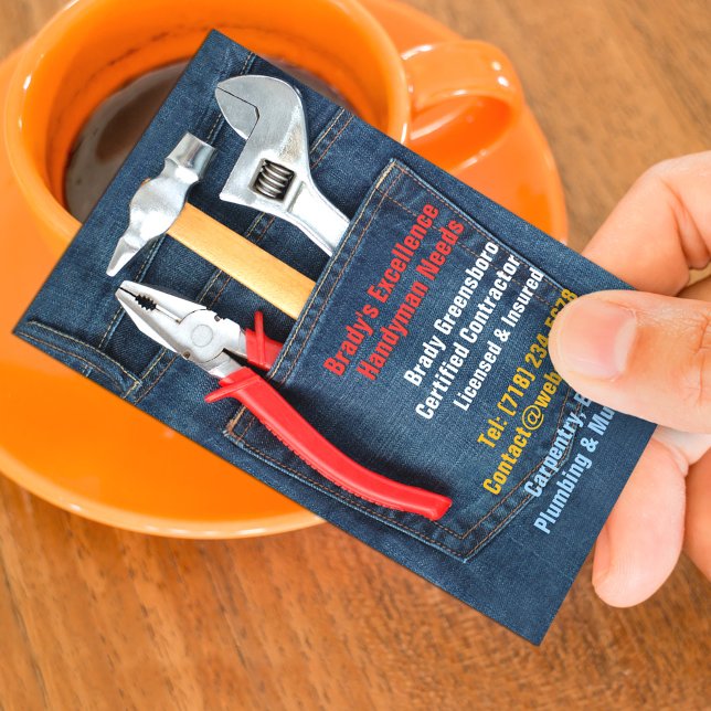 Carte de visite Handyman (Créateur téléchargé)
