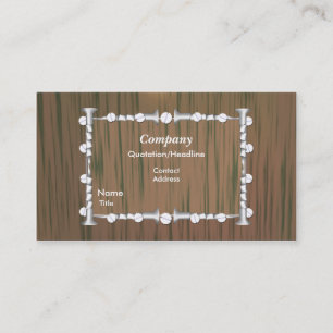 Carte De Visite Handyman bois et ongles
