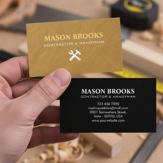 Carte De Visite Handyman & Construction Branding