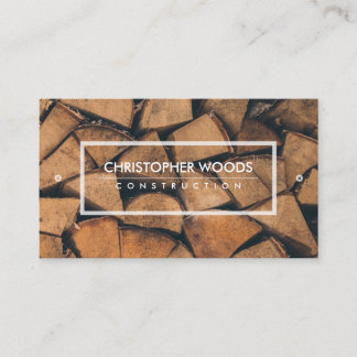 Carte de visite Handyman en bois texturé
